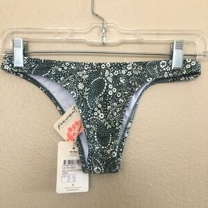 Free People Rhythm Mecca Paisley High-Cut Bikini Bottoms Size XS